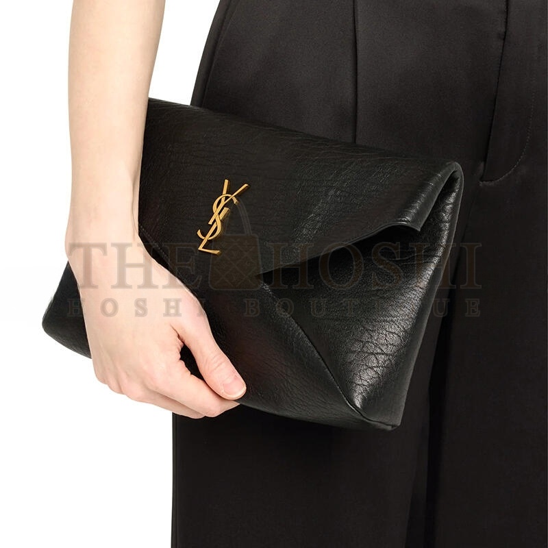 Y51 LARGE ENVELOPE POUCH CLUTCH BAG IN LEATHER 401243653778 (29.5*18*4.5cm) Master Quality